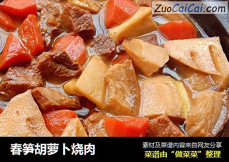 春笋胡萝卜烧肉