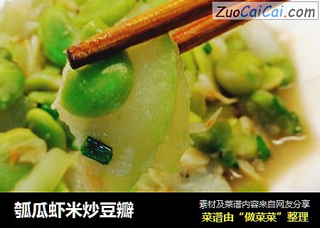 瓠瓜虾米炒豆瓣