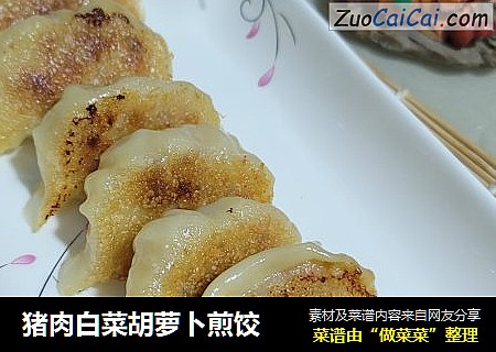 猪肉白菜胡萝卜煎饺