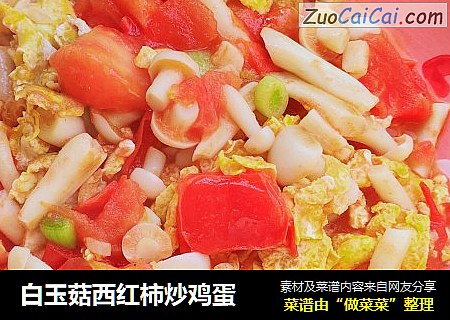 白玉菇西红柿炒鸡蛋