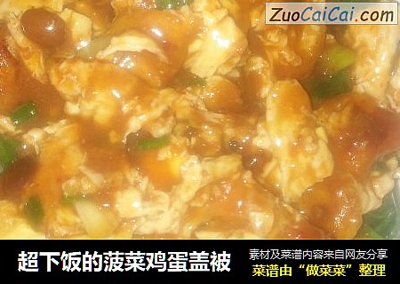 超下饭的菠菜鸡蛋盖被