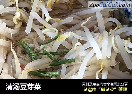 清汤豆芽菜