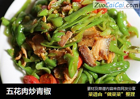 五花肉炒青椒