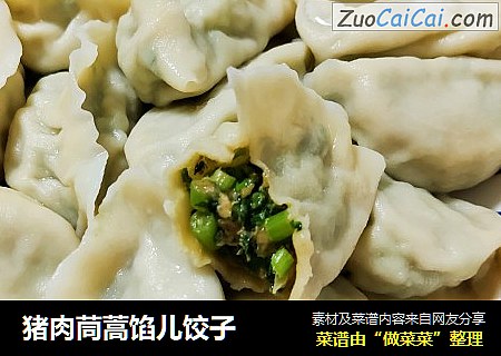 猪肉茼蒿馅儿饺子