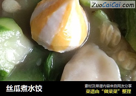 丝瓜煮水饺