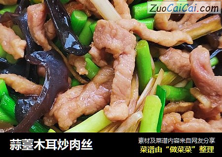 蒜薹木耳炒肉丝