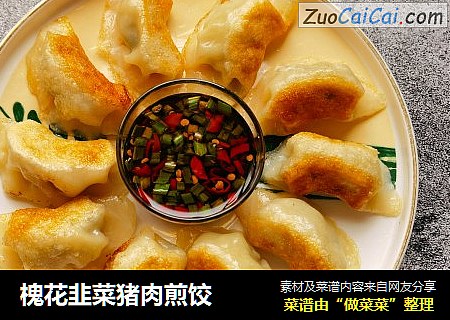 槐花韭菜猪肉煎饺