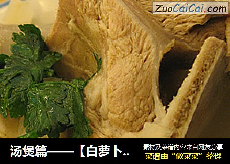 汤煲篇——【白萝卜羊肉汤】