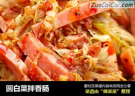 圆白菜拌香肠