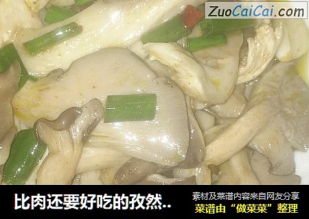 比肉还要好吃的孜然平菇