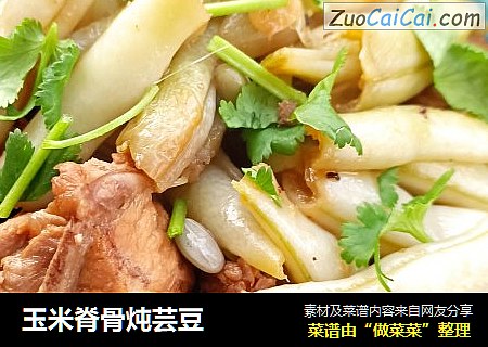 玉米脊骨炖芸豆