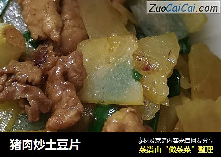 猪肉炒土豆片