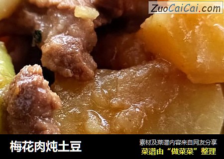 梅花肉炖土豆
