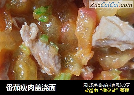 番茄瘦肉盖浇面