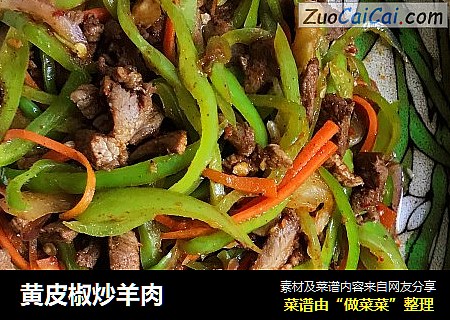黄皮椒炒羊肉