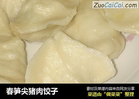 春笋尖猪肉饺子