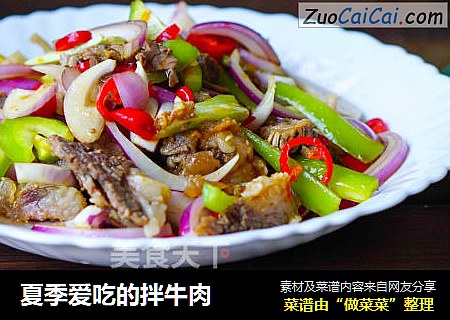 夏季爱吃的拌牛肉