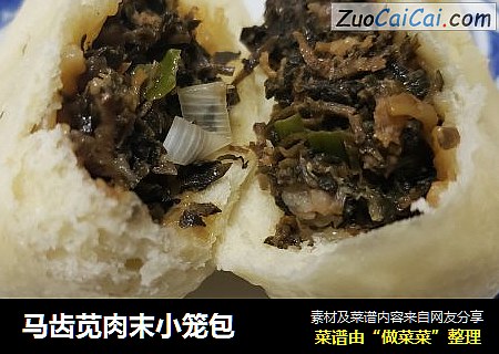 马齿苋肉末小笼包