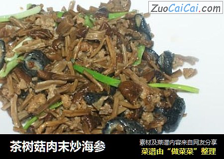茶树菇肉末炒海参