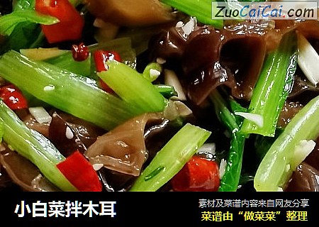 小白菜拌木耳