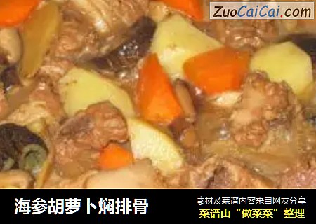 海参胡萝卜焖排骨
