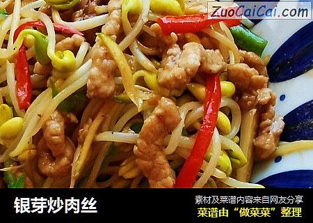 银芽炒肉丝