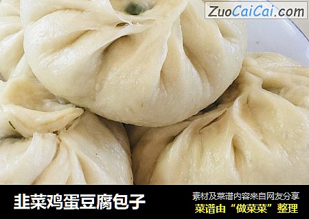韭菜鸡蛋豆腐包子