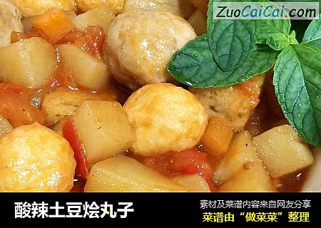 酸辣土豆烩丸子