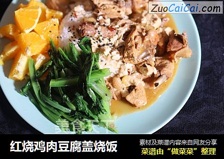 红烧鸡肉豆腐盖烧饭