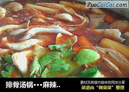 排骨汤锅···麻辣火锅