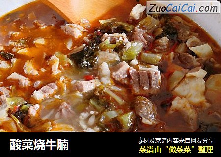 酸菜烧牛腩