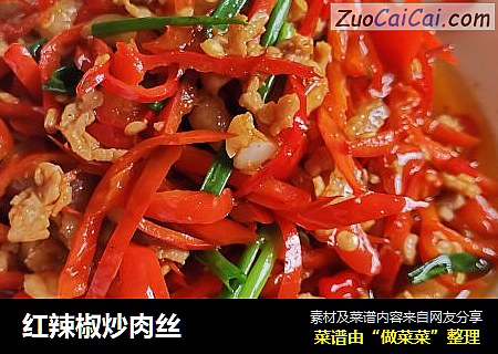 红辣椒炒肉丝
