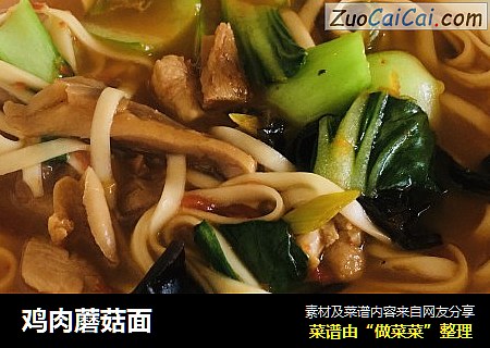 鸡肉蘑菇面