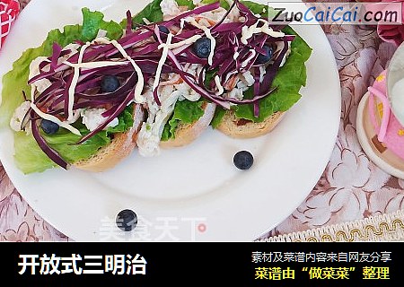 开放式三明治