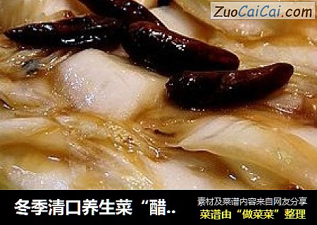 冬季清口养生菜“醋溜白菜”