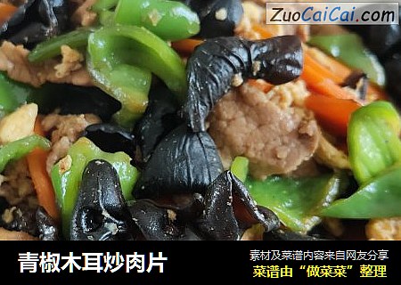 青椒木耳炒肉片