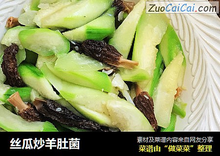 丝瓜炒羊肚菌