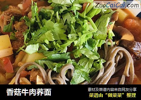 香菇牛肉荞面