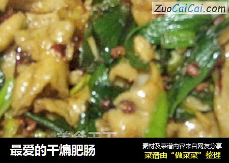 最爱的干煸肥肠