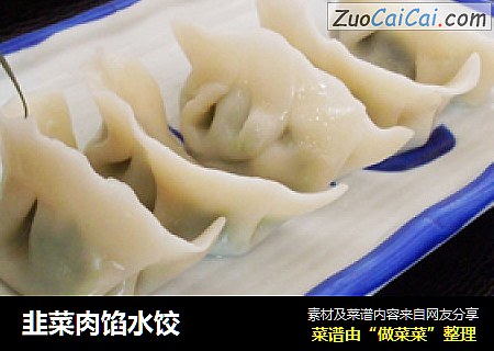 韭菜肉馅水饺