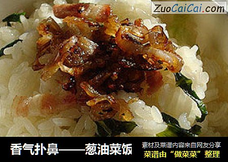 香气扑鼻——葱油菜饭