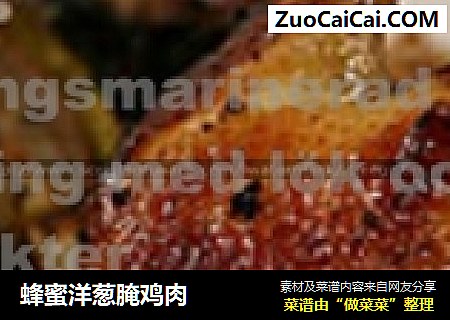 蜂蜜洋葱腌鸡肉