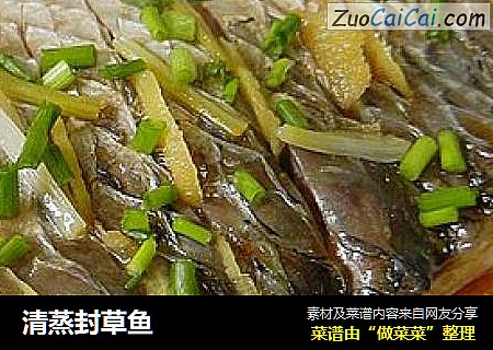清蒸封草鱼