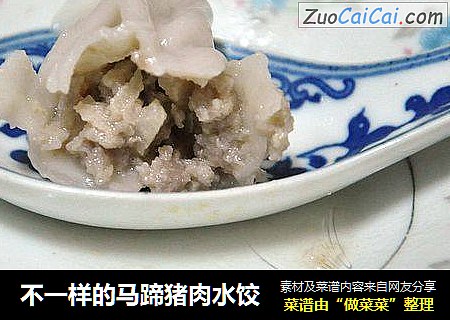 不一样的马蹄猪肉水饺