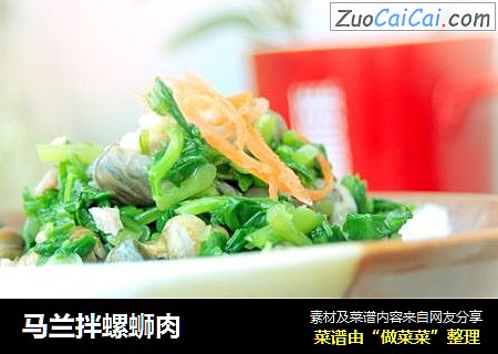 马兰拌螺蛳肉