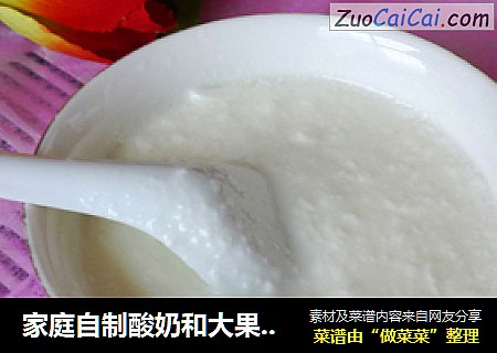 家庭自制酸奶和大果粒酸奶