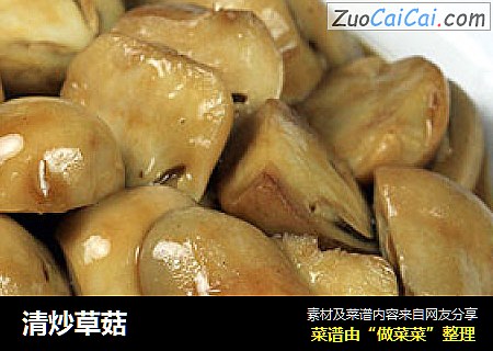 清炒草菇