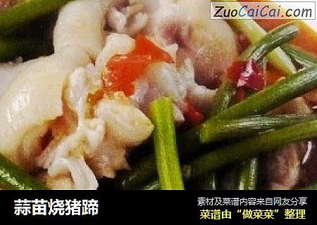 蒜苗烧猪蹄