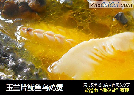 玉兰片鱿鱼乌鸡煲
