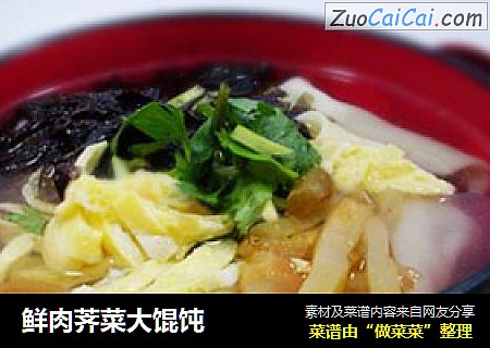 鲜肉荠菜大馄饨